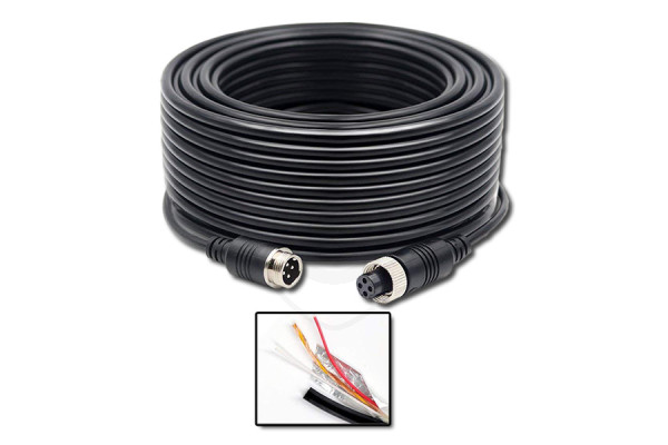 Prodlužovací 4-pinový kabel stíněný samec / samice Prodlužovací 4-pinový kabel stíněný samec / samice