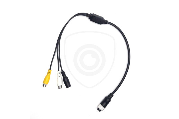 Redukce 4-PIN samice / 2x RCA samice + DC konektor samice Redukce 4-PIN samice / 2x RCA samice + DC konektor samice
