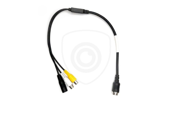 Redukce 4-PIN samec / 2x RCA samice + DC napájení samice Redukce 4-PIN samec / 2x RCA samice + DC napájení samice