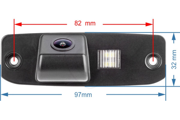 Couvací kamera Hyundai Tucson, Accent, Elantra, Terracan, Sonata 8, Veracruz, Genesis, i40 CW, ix55, JM, 2004, 2005, 2006, 2007, 2008, 2009, 2010, 2011, 2012, 2013, 2014, 2015, 2016