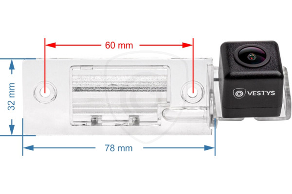 Couvací kamera Volkswagen model 2 | couvací a parkovací technika VESTYS Couvací kamera VW Touareg, Tiguan, Golf 5, Passat B5, Bora, 1J