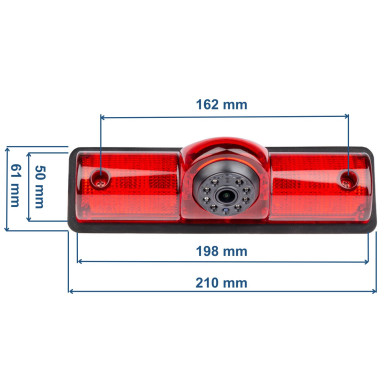 Univerzální couvací kamera s brzdovým světlem