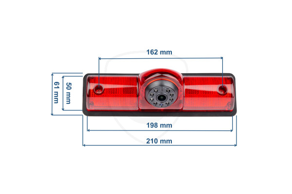 Univerzální couvací kamera v brzdovém světle