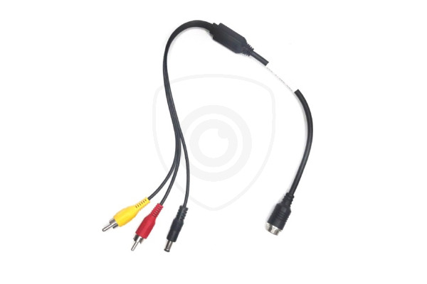 Redukce ze 4-PIN samec / 2x RCA samec + napájení samec