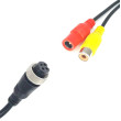 Redukce 4-PIN samice / 1x RCA samice + DC konektor samice