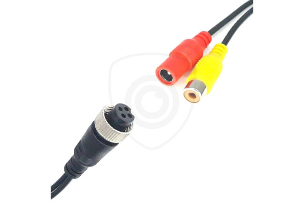 Redukce 4-PIN samice / 1x RCA samice + DC konektor samice