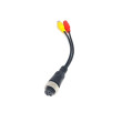 Redukce 4-PIN samice / 1x RCA samice + DC konektor samice