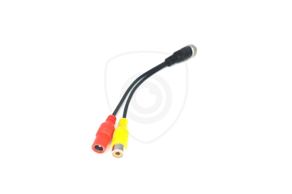Redukce 4-PIN samice / 1x RCA samice + DC konektor samice