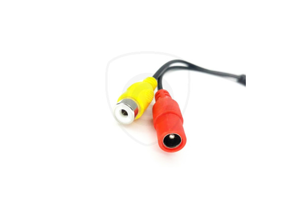 Redukce z Mini 4-PIN samec na 1x RCA samice + DC napájení samice