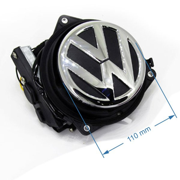 Rozměr couvací kamery v logu Volkswagen