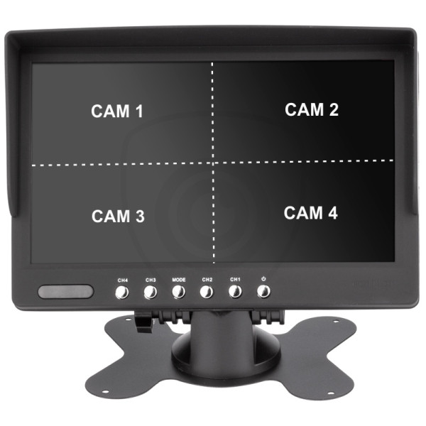 stojanový quad monitor 7 palců ovládání