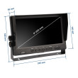 9″ stojanový AHD 4-PIN monitor do auta pro couvací kamery