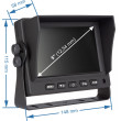 Monitor ke kameře na kamion, karavan, autobus, pracovní stroje, kombajn, traktor, návěs - VESTYS AHD 5″ Monitor pro užitkové vozy VESTYS AHD 5″