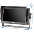 Monitor ke kameře na kamion, karavan, autobus, pracovní stroje, kombajn, traktor, návěs - VESTYS AHD 7″ Monitor pro užitkové vozy VESTYS AHD 7″