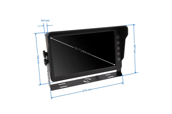 Monitor VESTYS AHD 10,1″ DVR až pro 6 kamer