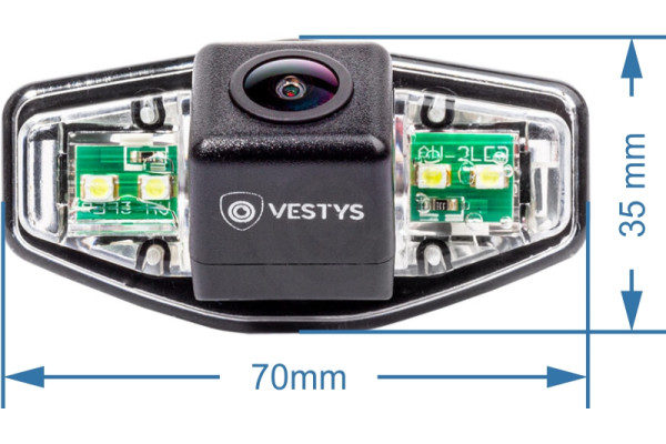 rozměr couvací kamery pro Honda Accord a Civic 6