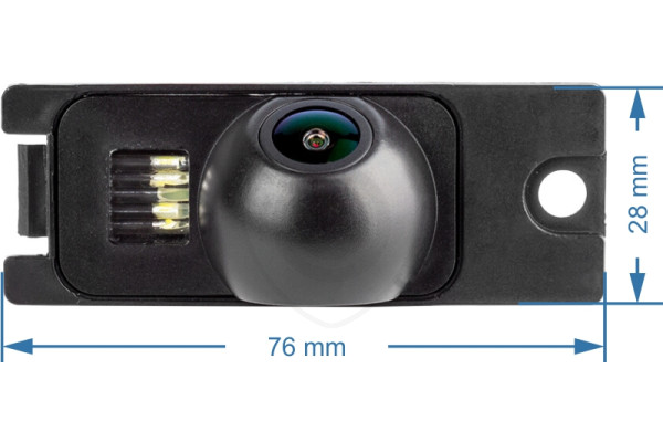 rozměr couvací kamery pro Volvo S80, S60, V70 a XC70