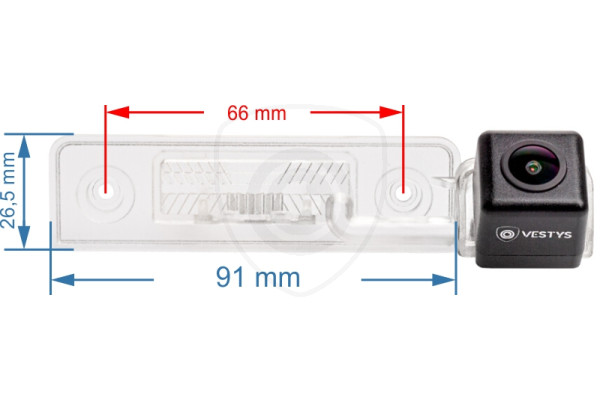 rozměr couvací kamery pro Škoda Octavia 2 a Roomster