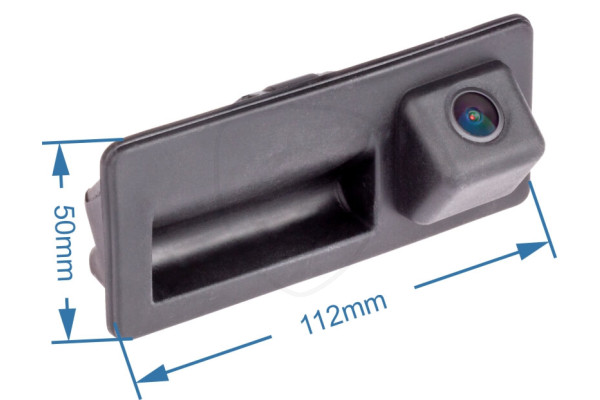 rozměry couvací kamery v rukojeti kufru pro Audi A3, A4, A5, A6, Q5