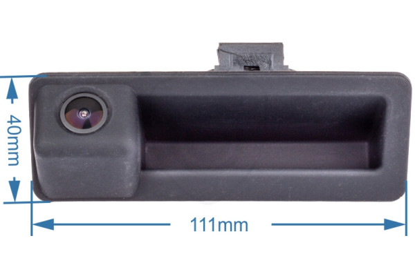 rozměry couvací kamery v rukojeti kufru pro BMW