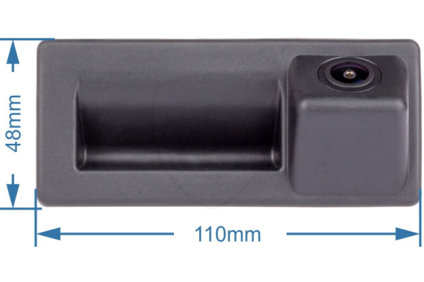 rozměry couvací kamery v rukojeti kufru pro Škoda