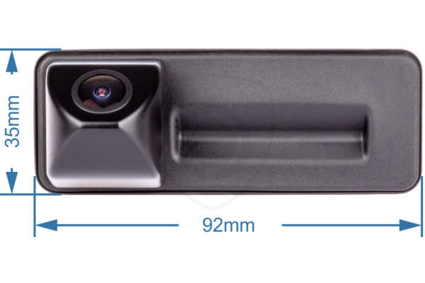 rozměry couvací kamery v rukojeti kufru pro Škoda