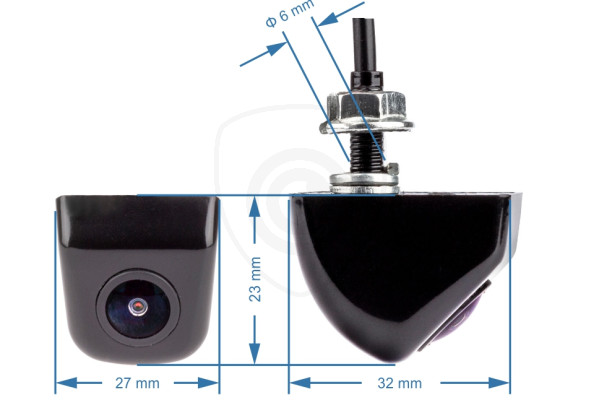 rozměr couvací kamery UNI-METAL