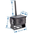 Bezdrátový set couvací kamera a monitor pro nákladní vozy, dodávky, kamiony, karavany, kombajny. traktory VESTYS AHD Bezdrátový set couvací kamera a monitor pro nákladní vozy, dodávky, kamiony, karavany, kombajny. traktory VESTYS AHD