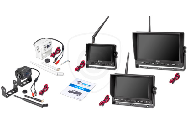 Bezdrátový set couvací kamera a monitor pro nákladní vozy, dodávky, kamiony, karavany, kombajny. traktory VESTYS AHD Bezdrátový set couvací kamera a monitor pro nákladní vozy, dodávky, kamiony, karavany, kombajny. traktory VESTYS AHD