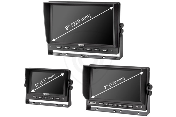 Bezdrátový set couvací kamera a monitor pro nákladní vozy, dodávky, kamiony, karavany, kombajny. traktory VESTYS AHD Bezdrátový set couvací kamera a monitor pro nákladní vozy, dodávky, kamiony, karavany, kombajny. traktory VESTYS AHD